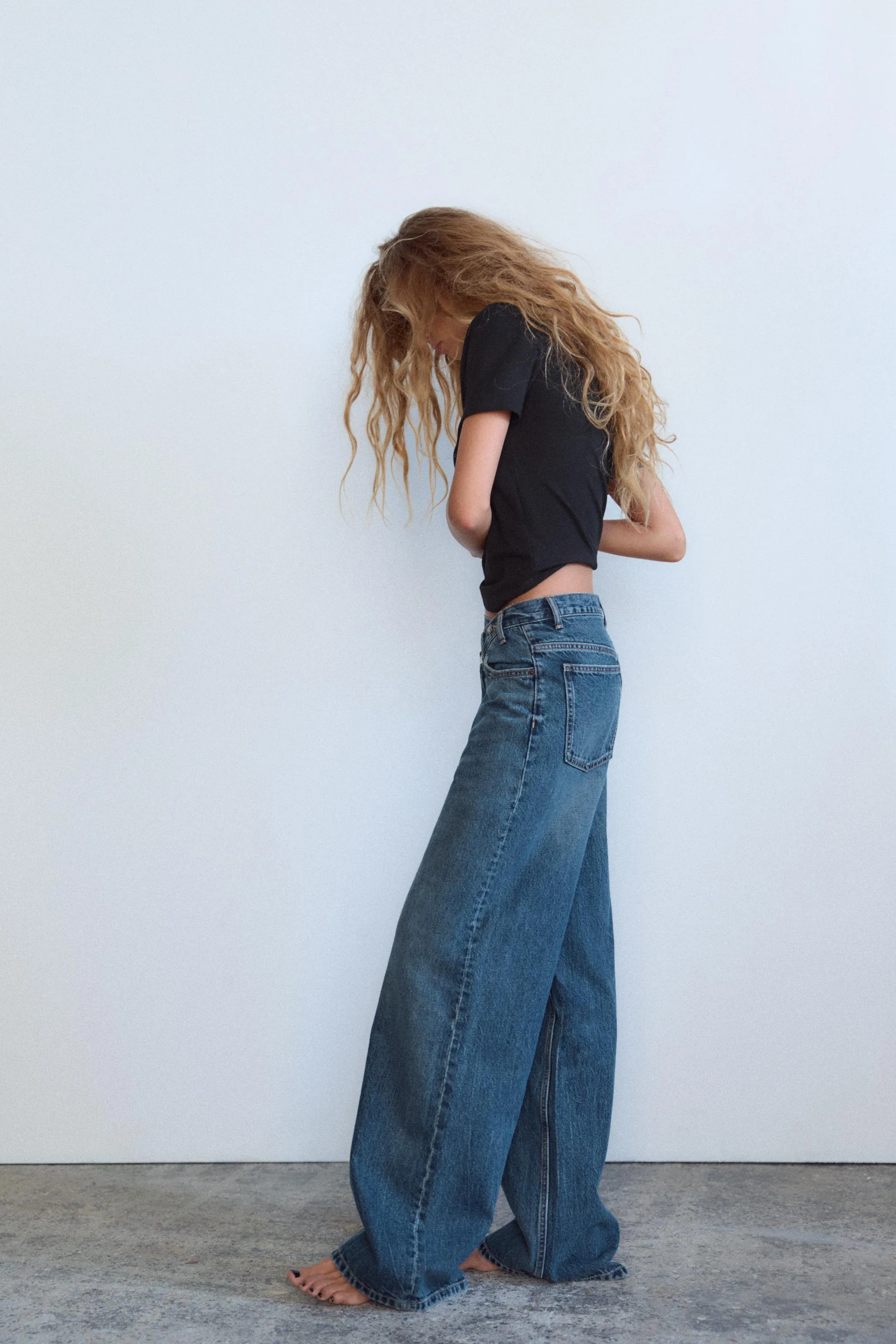 001 ZR crossover wide leg jeans
