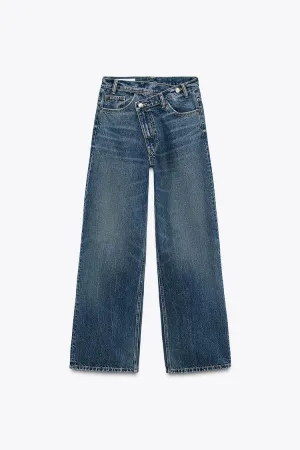 001 ZR crossover wide leg jeans