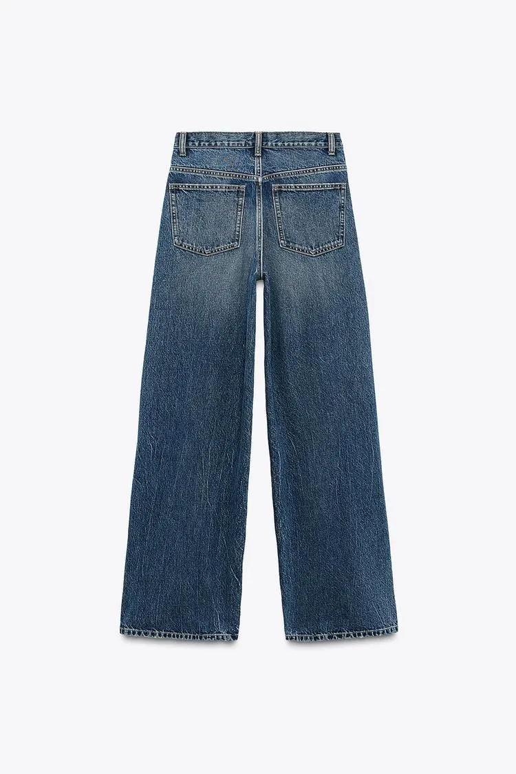 001 ZR crossover wide leg jeans
