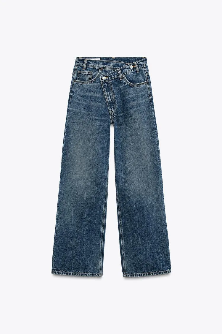 001 ZR crossover wide leg jeans