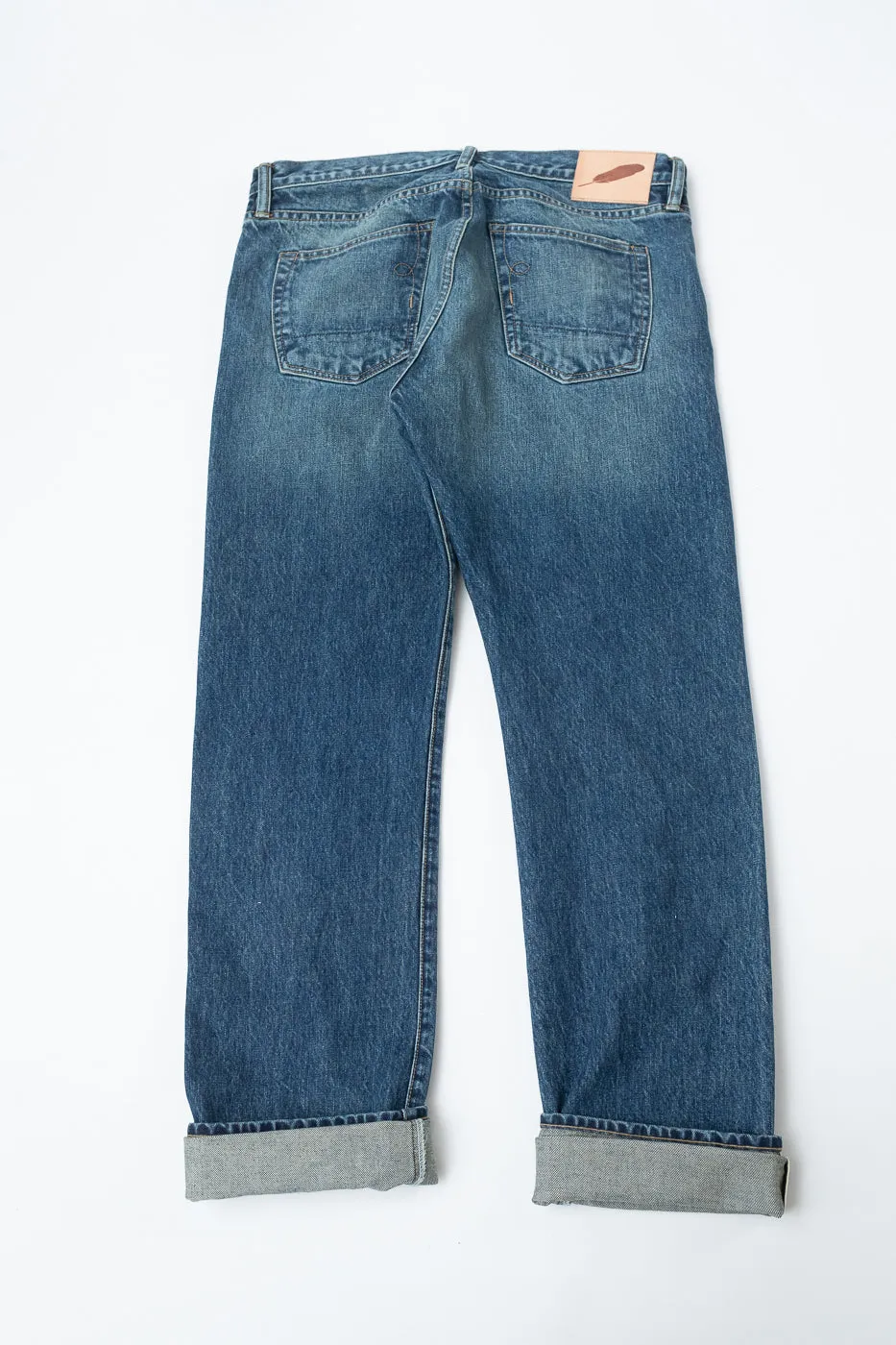 15oz - Vintage Washed Selvedge Stanton Pant - Medium Indigo