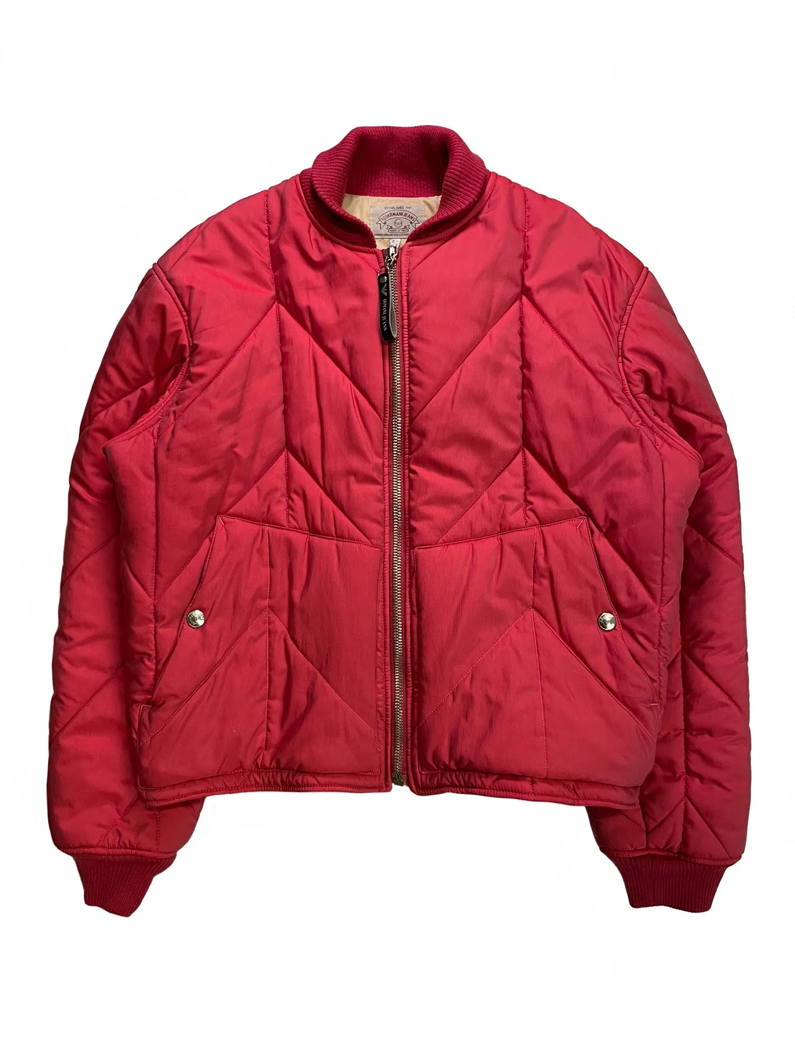 1990’s Emporio Armani iridescent “hyper cold” bomber jacket