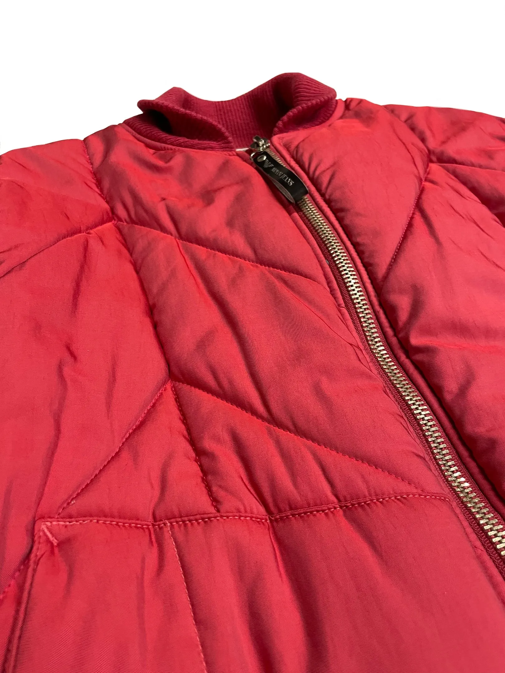 1990’s Emporio Armani iridescent “hyper cold” bomber jacket
