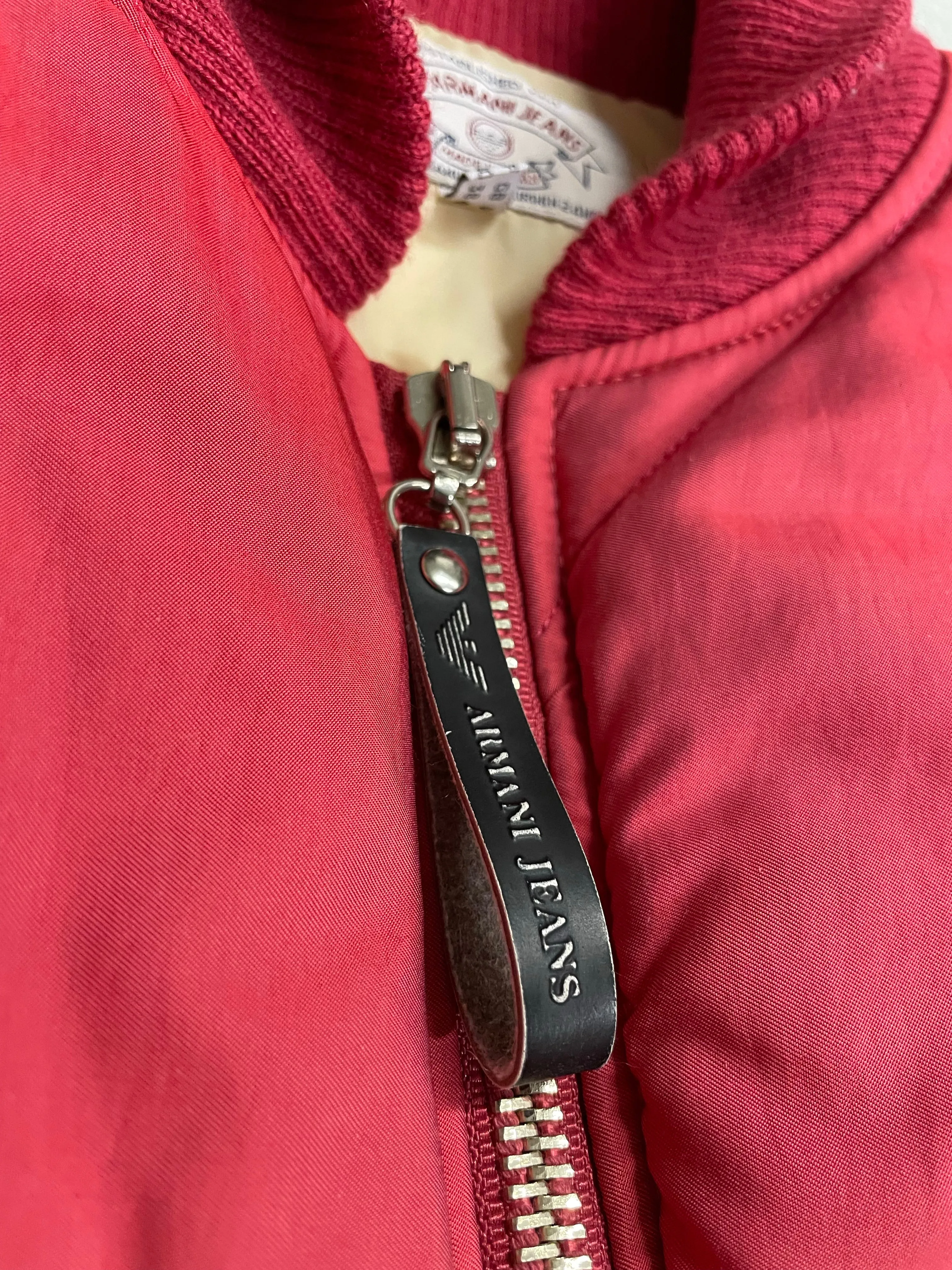 1990’s Emporio Armani iridescent “hyper cold” bomber jacket