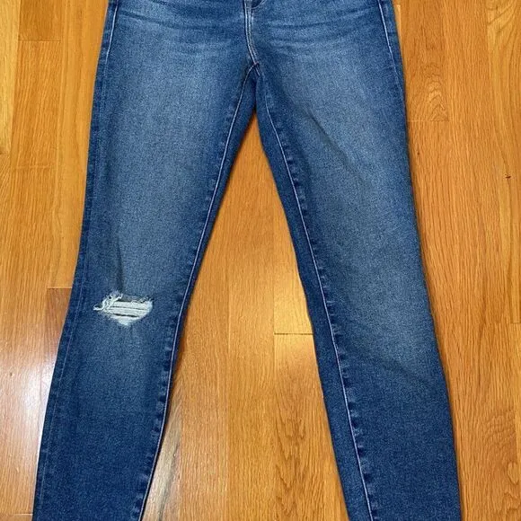 $365 Frame Women's Le High Blue Jeans Skinny Fit Leg Denim Pants Size 26