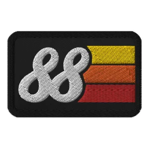 88 - 1988 Retro Groovy Birthday Year Embroidered patches