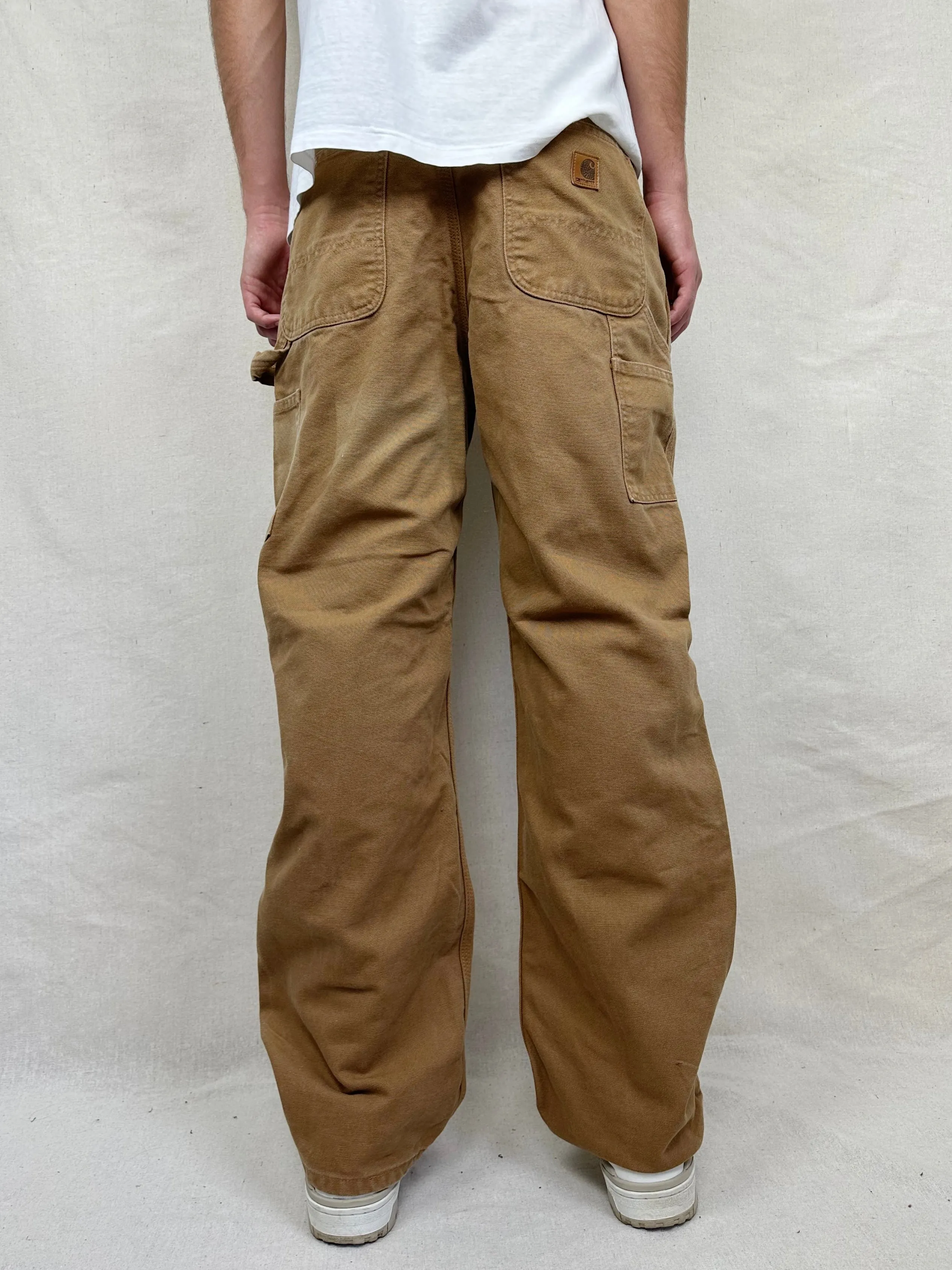 90's Carhartt Heavy Duty Vintage Carpenter Jeans Size 31x31