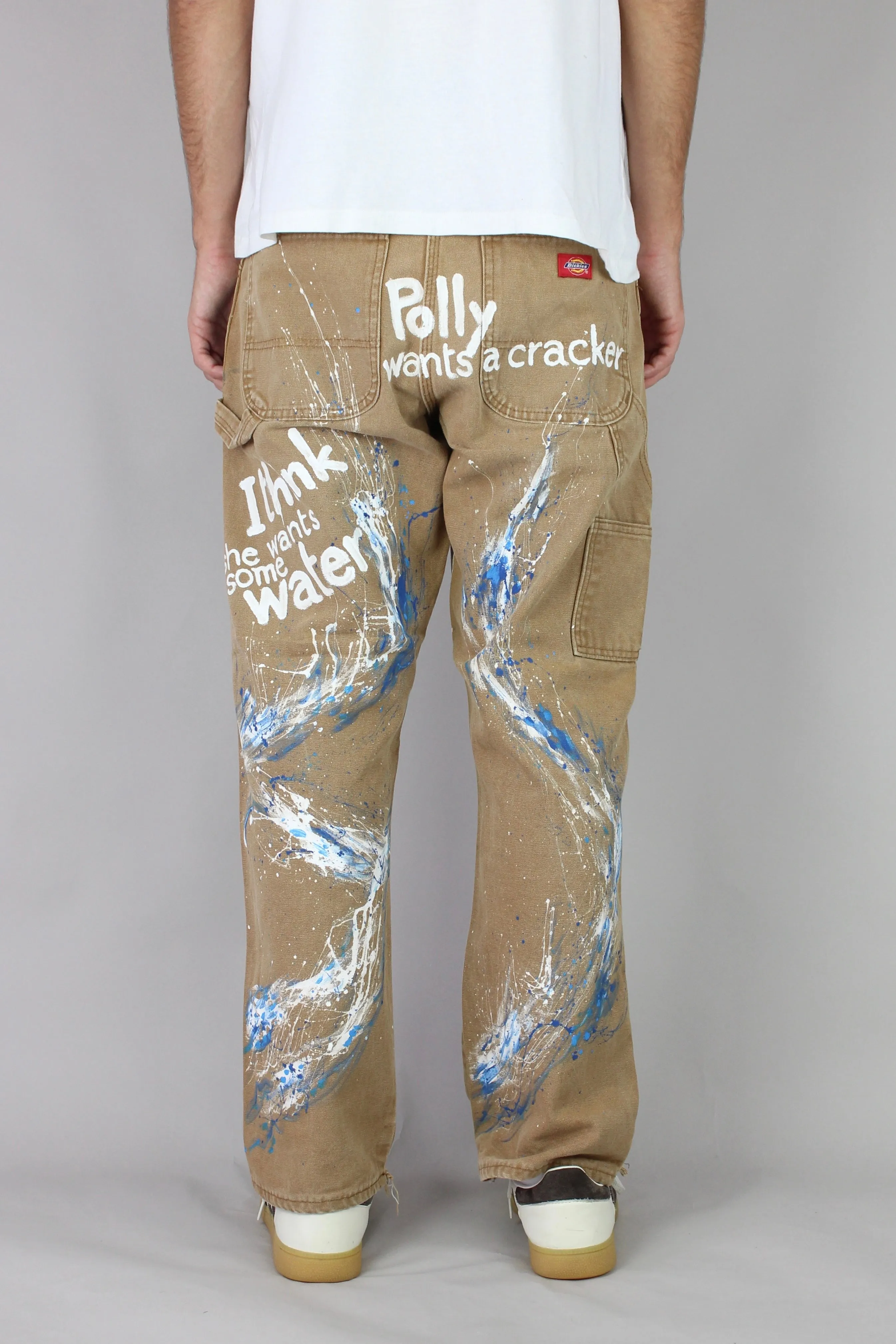 90's Nirvana Painted Vintage Carpenter Jeans Size 32x30