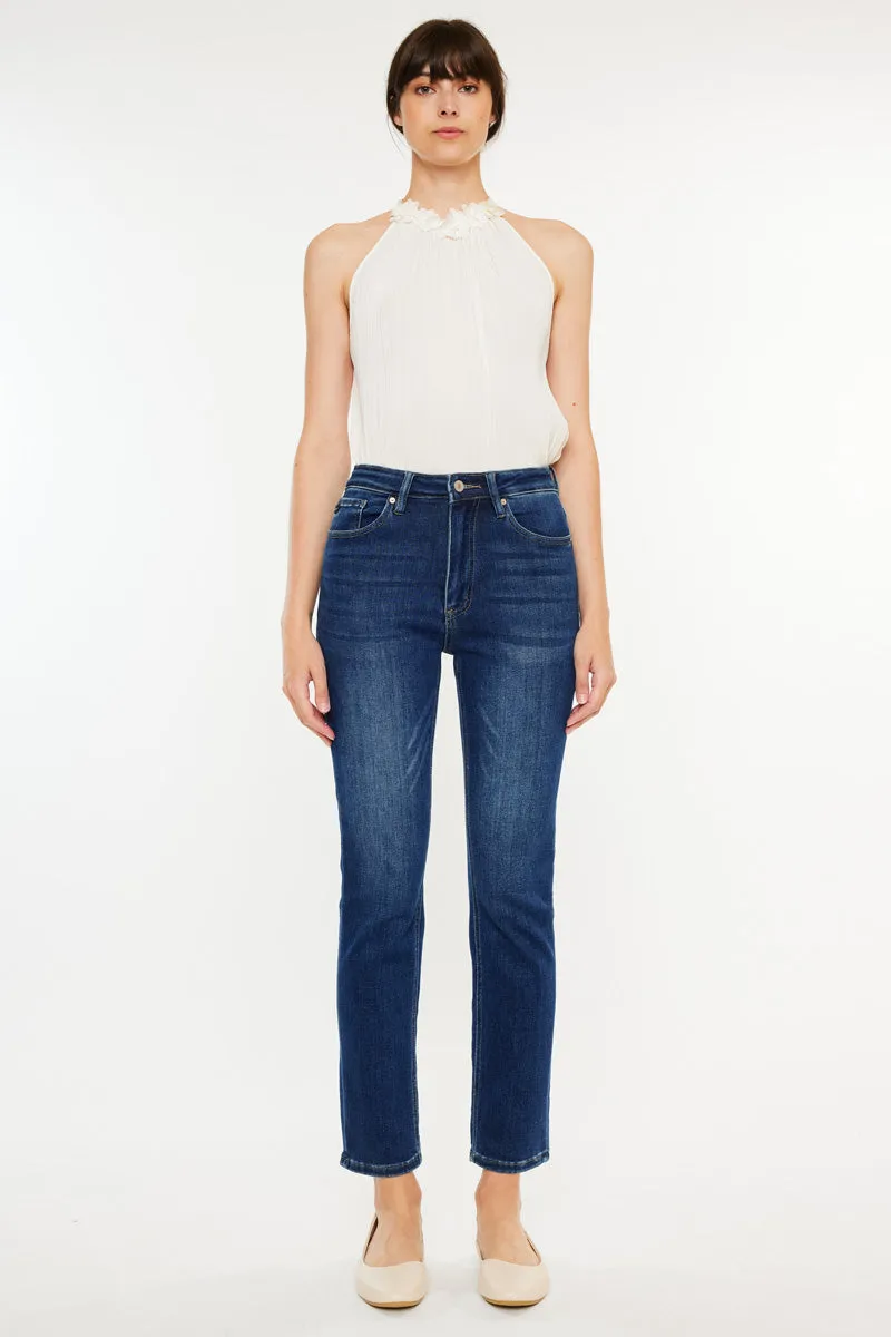 Adaline High Rise Slim Straight Leg  Jeans