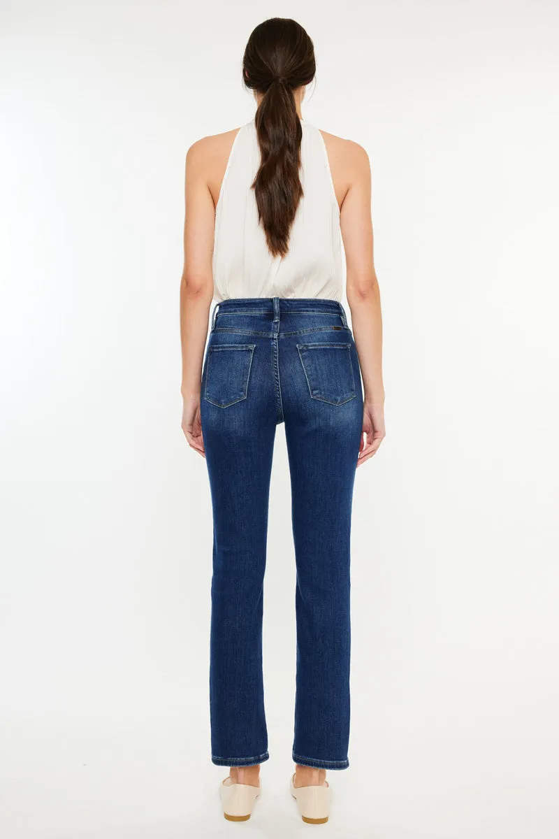 Adaline High Rise Slim Straight Leg  Jeans
