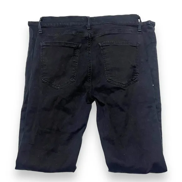 Agolde Sophie High Rise Skinny Jeans in Black Moonstruck Destroyed Womens 30
