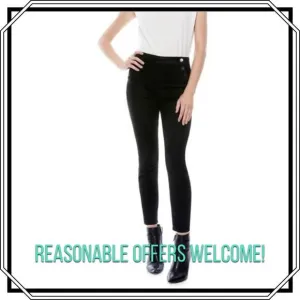Alice   Olivia Jeans Donald Coated Black Skinny Jeans Size 27 Size 4