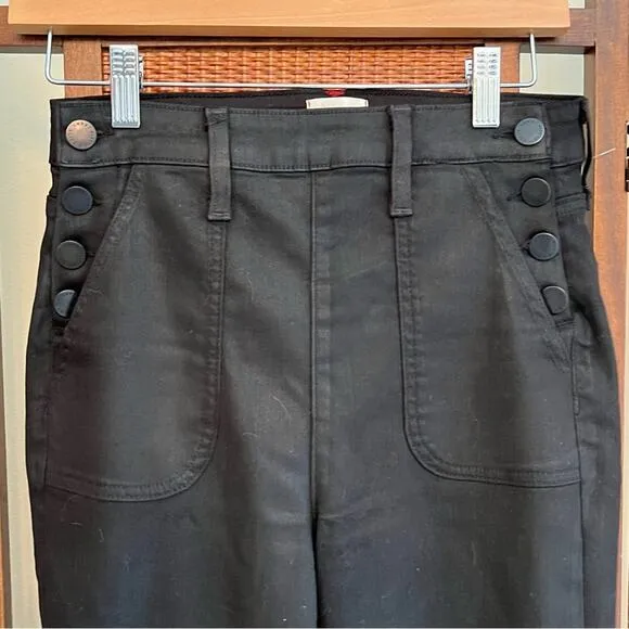 Alice   Olivia Jeans Donald Coated Black Skinny Jeans Size 27 Size 4