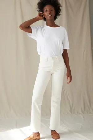 AMO high-rise flare jean