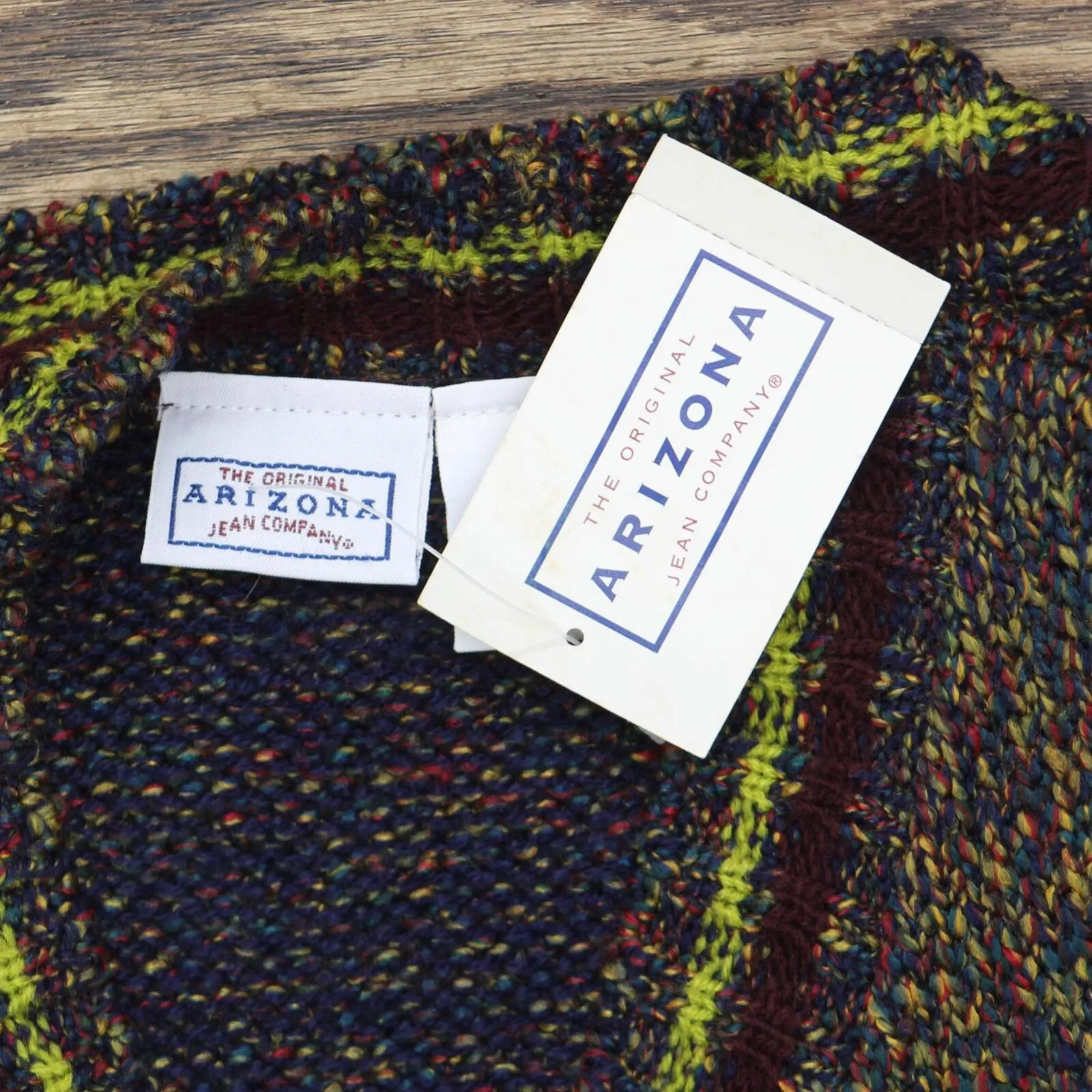 Arizona Jean Company Vintage Kids Boys Youth Knit Acrylic Dress Sweater Vest