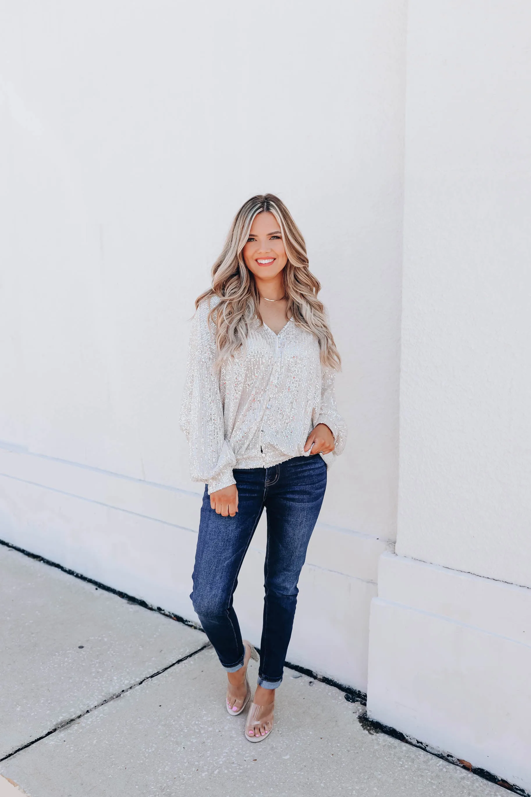 Astrid Sequin Top - Gold