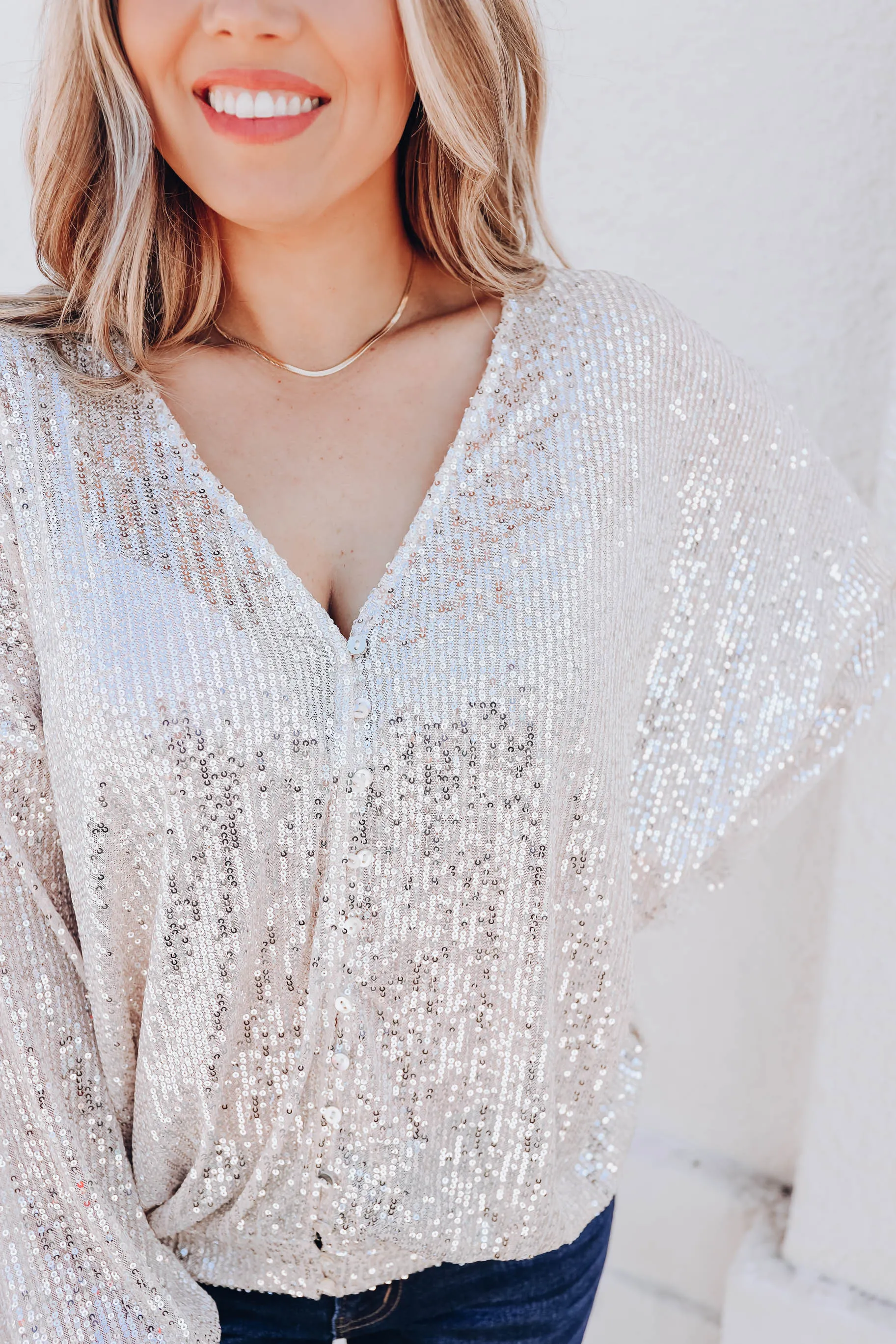 Astrid Sequin Top - Gold