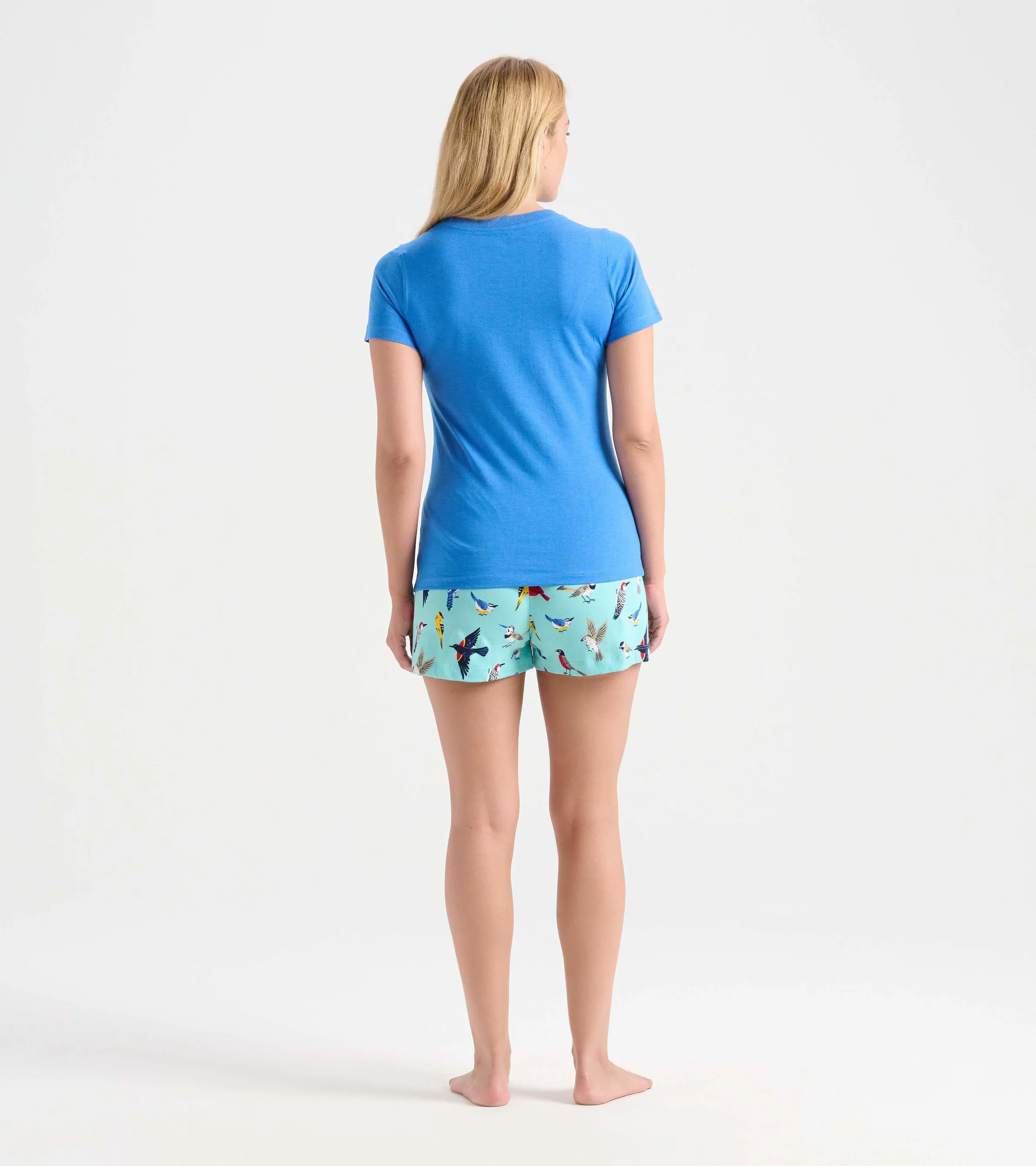 Backyard Birds Women's Cotton Sleep Shorts