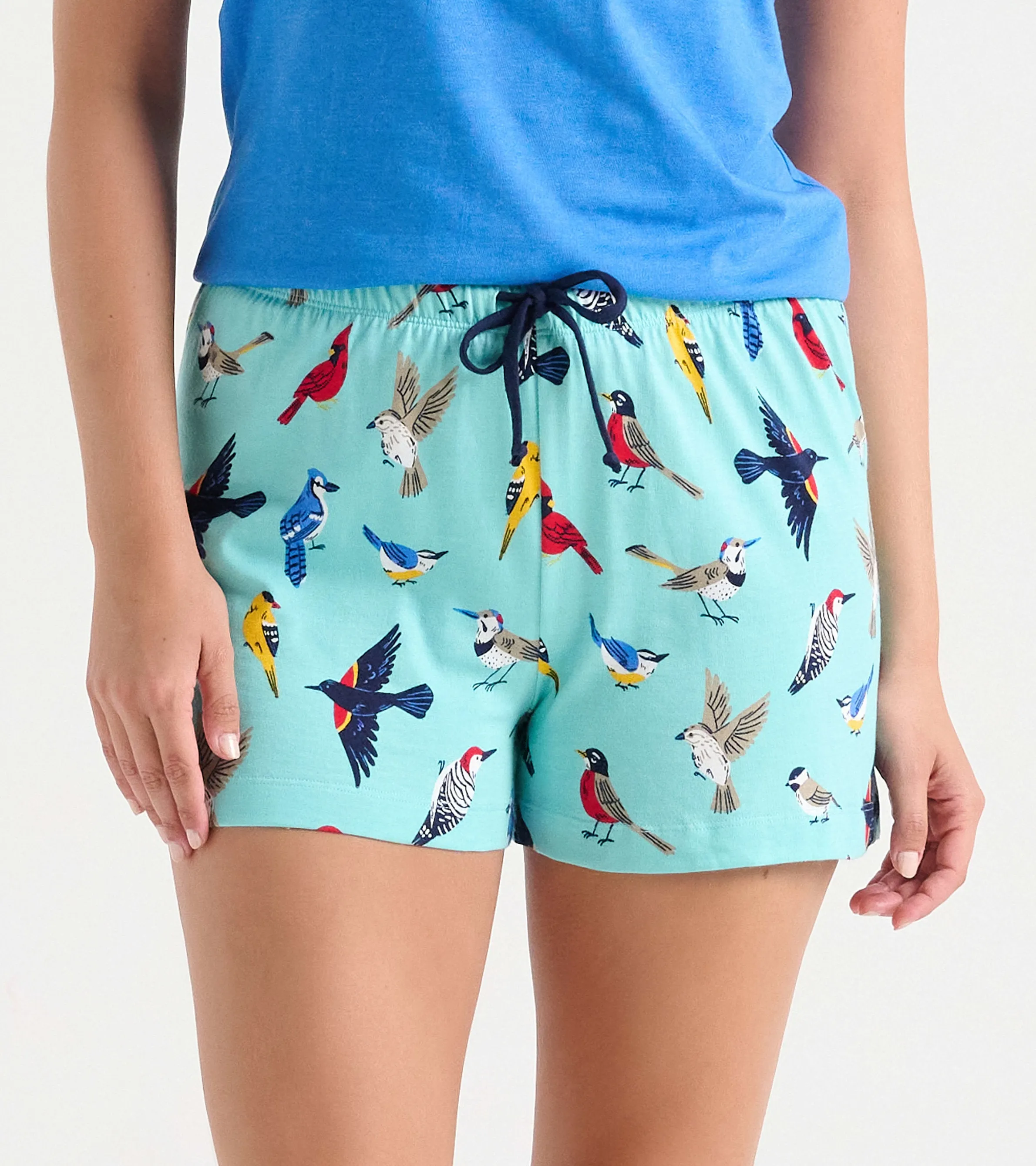 Backyard Birds Women's Cotton Sleep Shorts