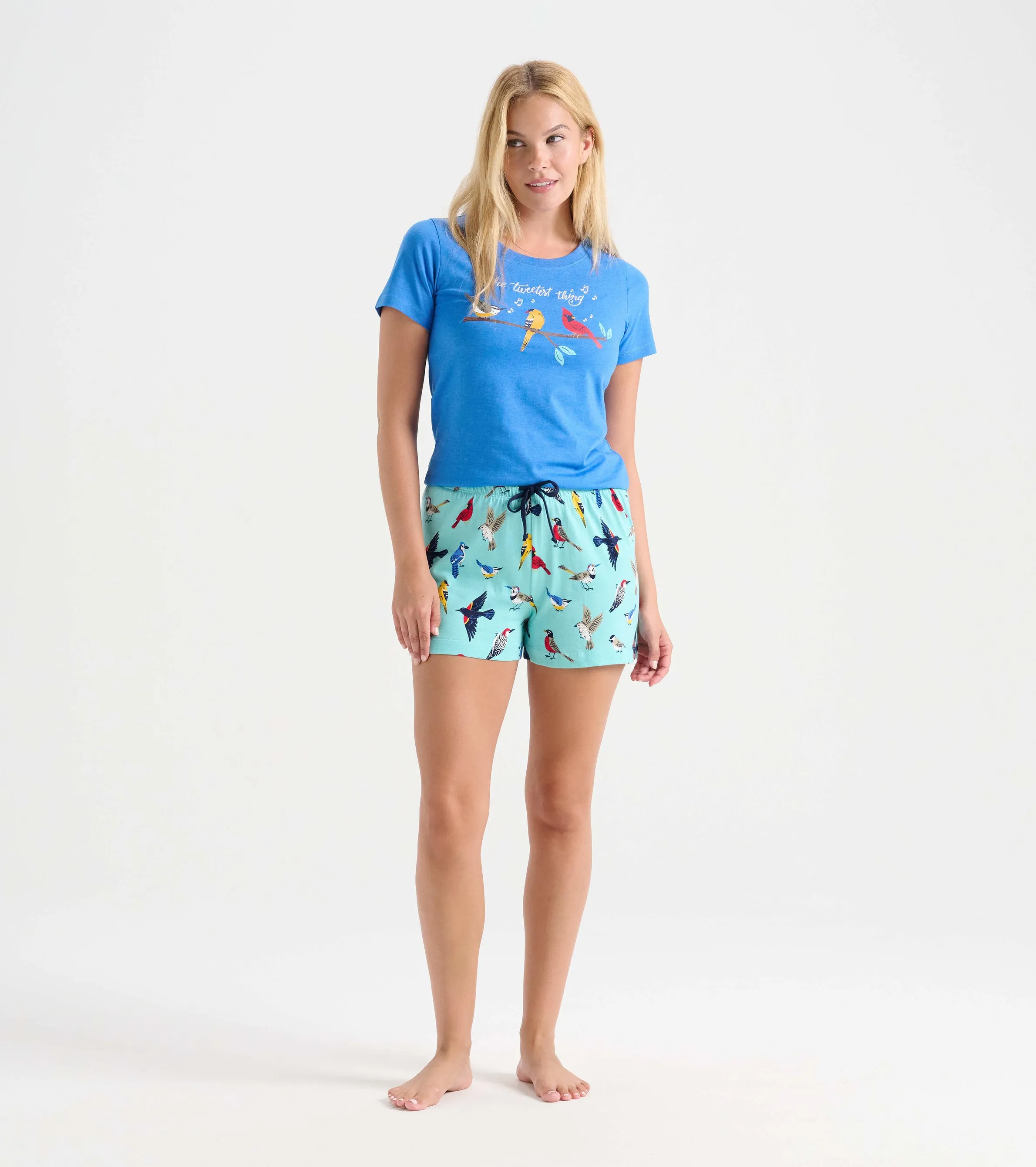 Backyard Birds Women's Cotton Sleep Shorts