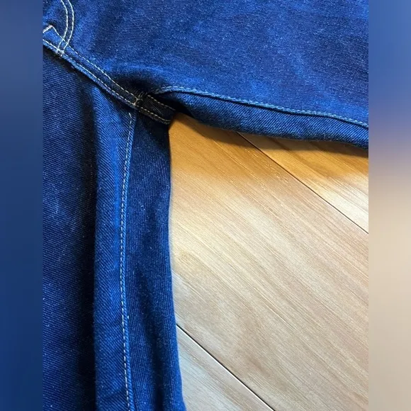 Baldwin KC The Rivington Peg Leg Jeans Dark Blue Wash Selvedge Denim Women’s 27