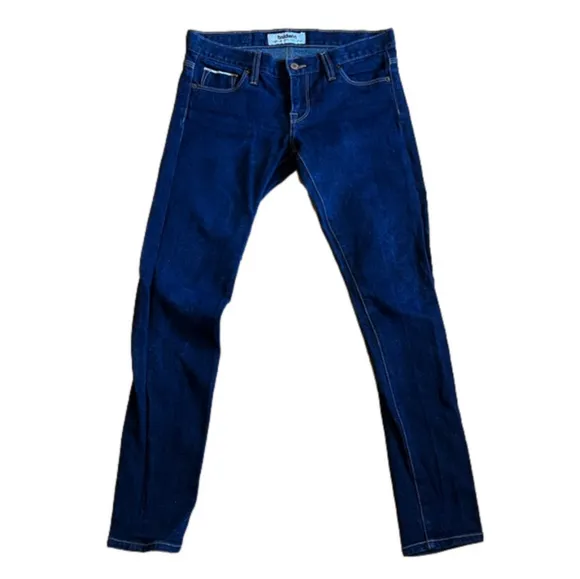 Baldwin KC The Rivington Peg Leg Jeans Dark Blue Wash Selvedge Denim Women’s 27