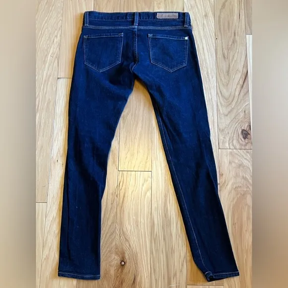 Baldwin KC The Rivington Peg Leg Jeans Dark Blue Wash Selvedge Denim Women’s 27