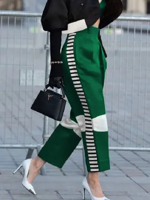 Balsinde - High Waist Contrast Color Pants