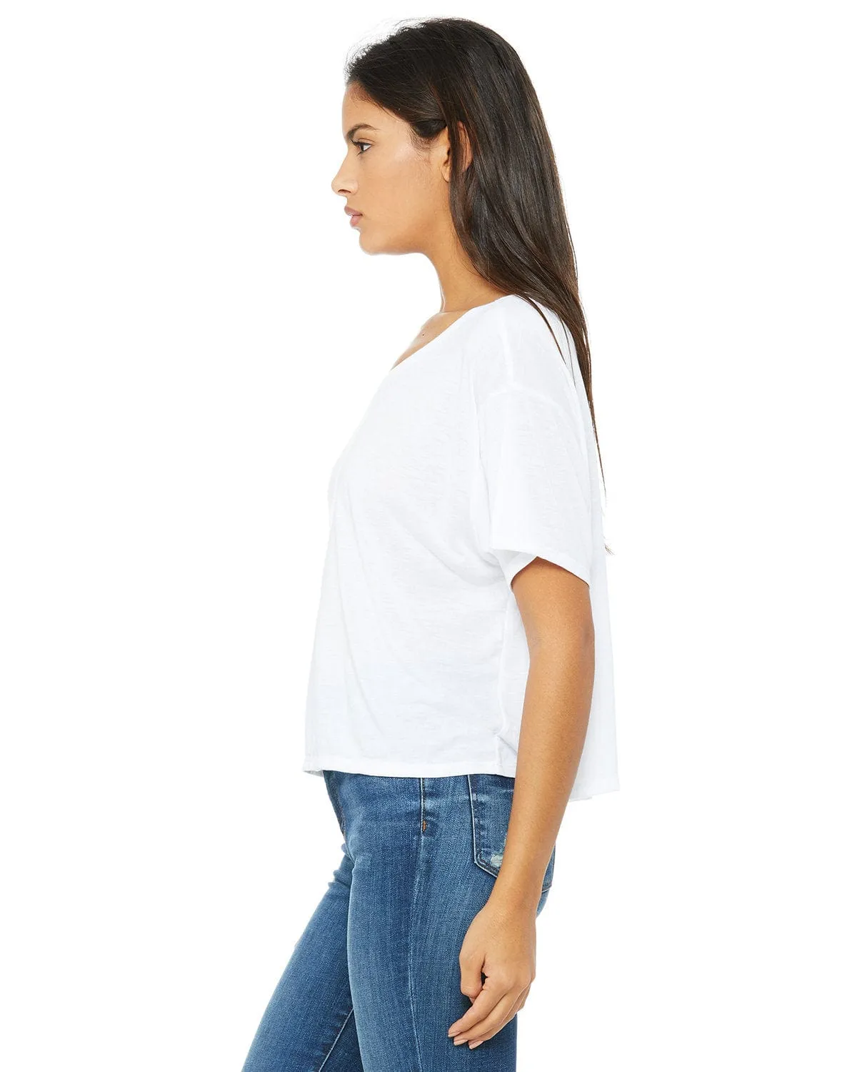 Bella Canvas Ladies Boxy T-Shirt | White