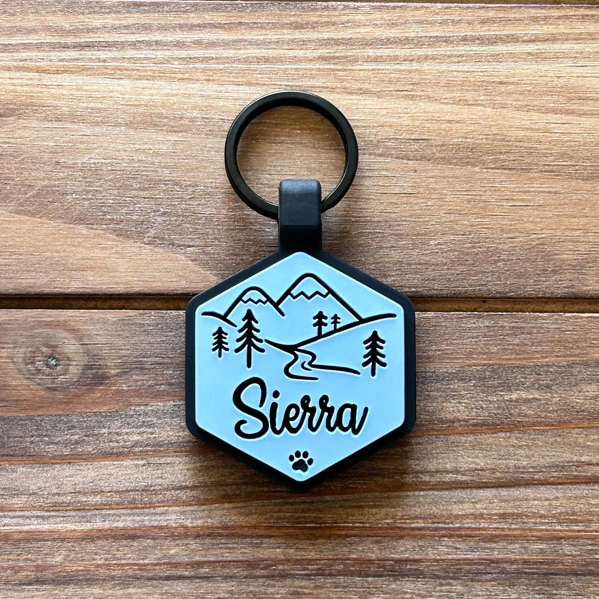 Besties Pets - Mountain Adventure Silicone Dog ID Tag