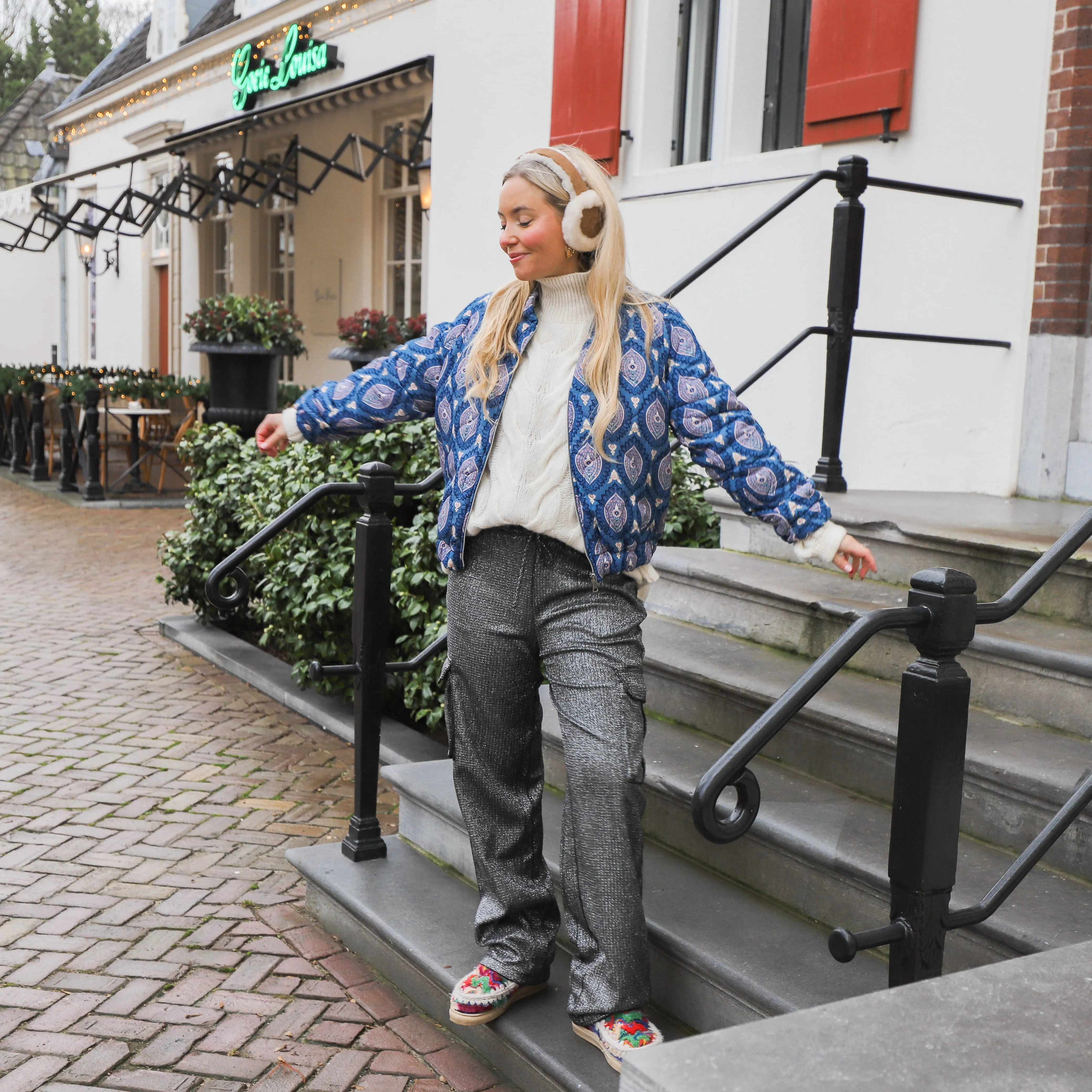 Biba bomber jack blauw