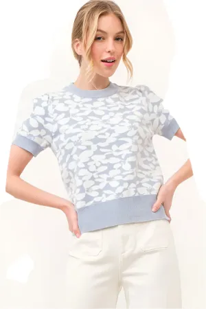 BiBi Tie Dye French Terry Strapped One Shoulder Top