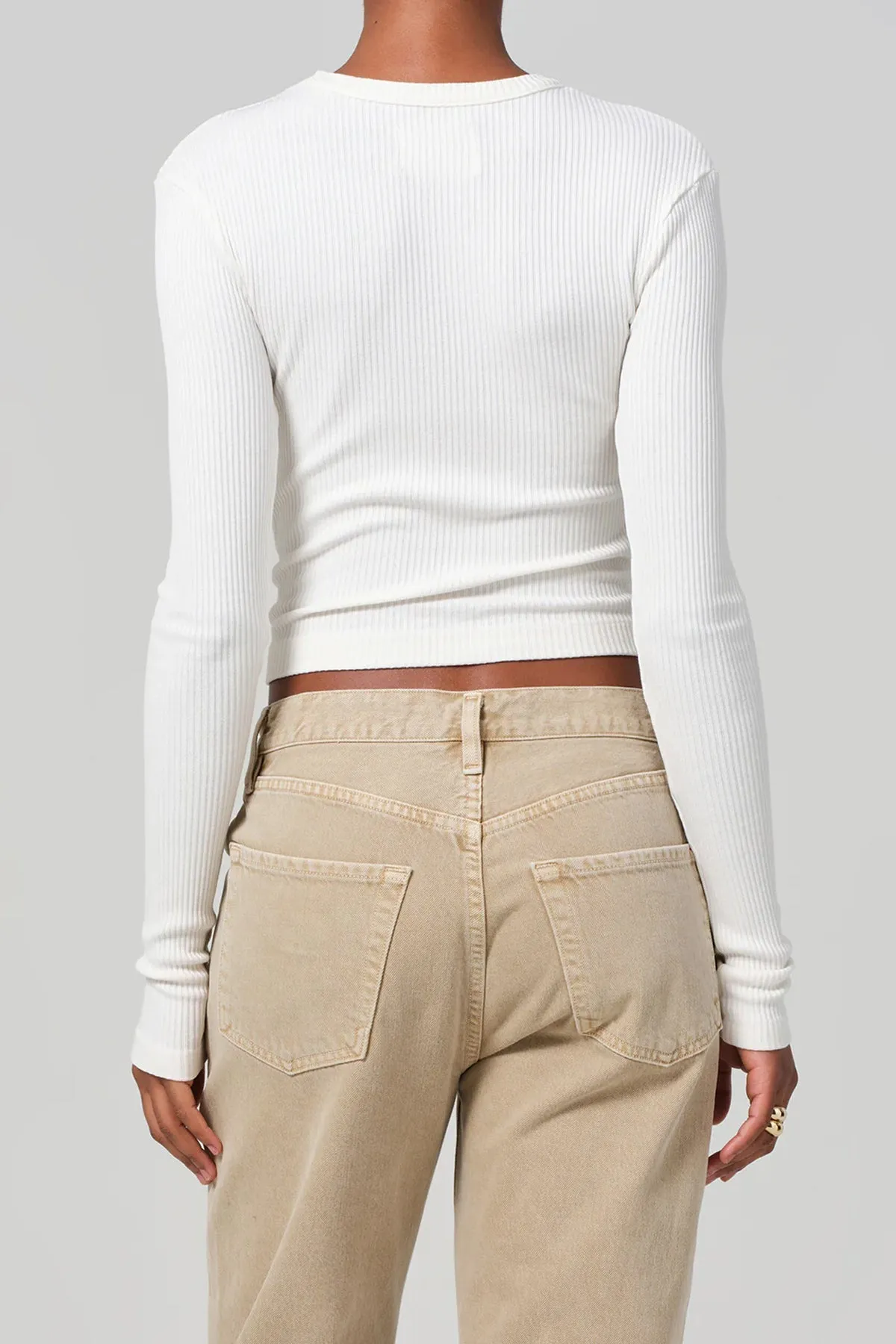 Bina Crewneck in Canvas