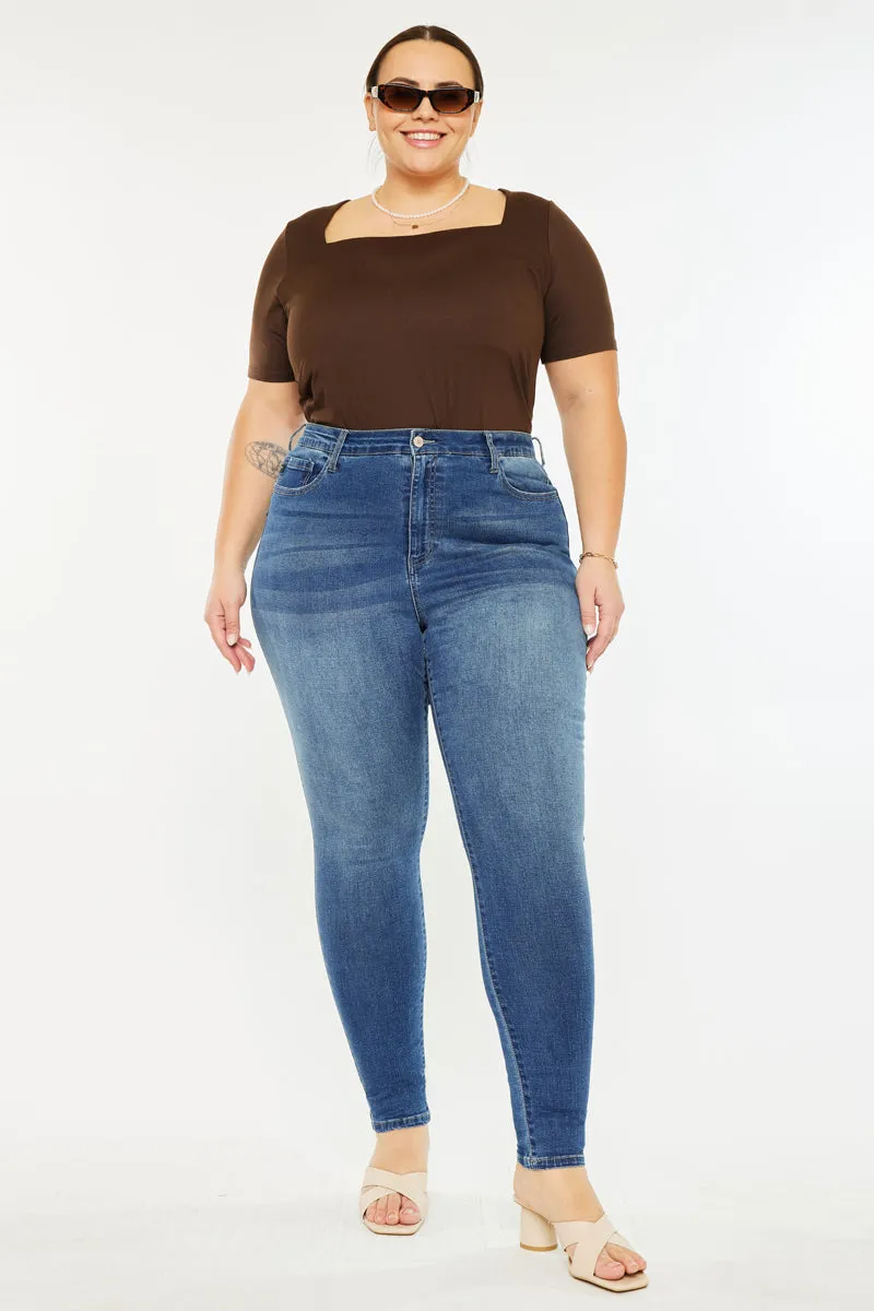 Bluebird High Rise Super Skinny Jeans (Plus Size)