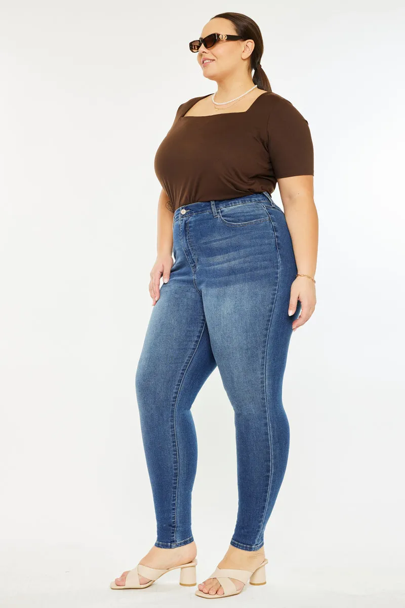 Bluebird High Rise Super Skinny Jeans (Plus Size)