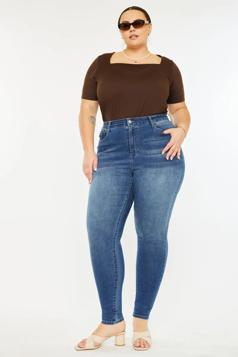 Bluebird High Rise Super Skinny Jeans (Plus Size)