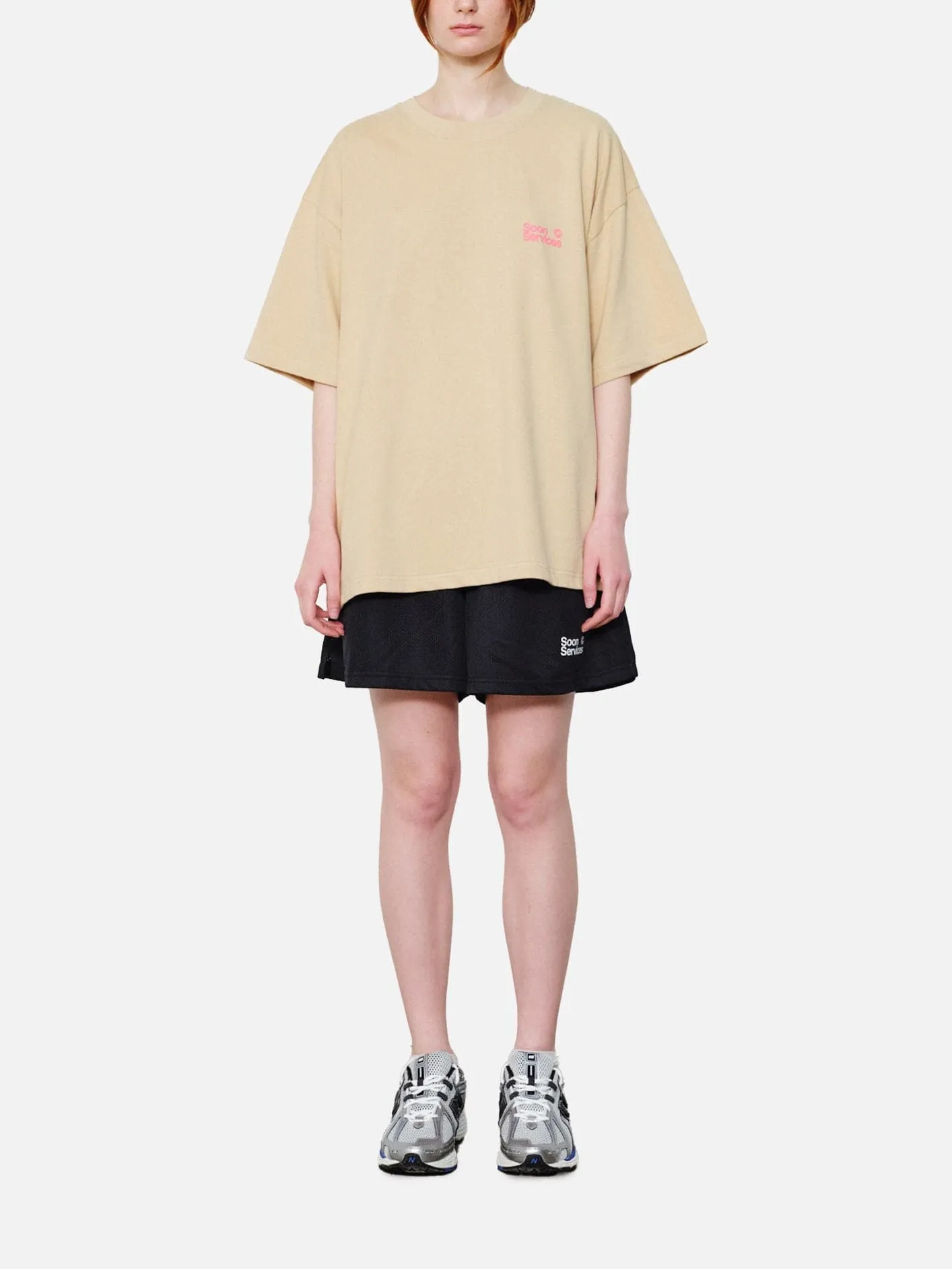 Blurred Vision T-Shirt - Beige