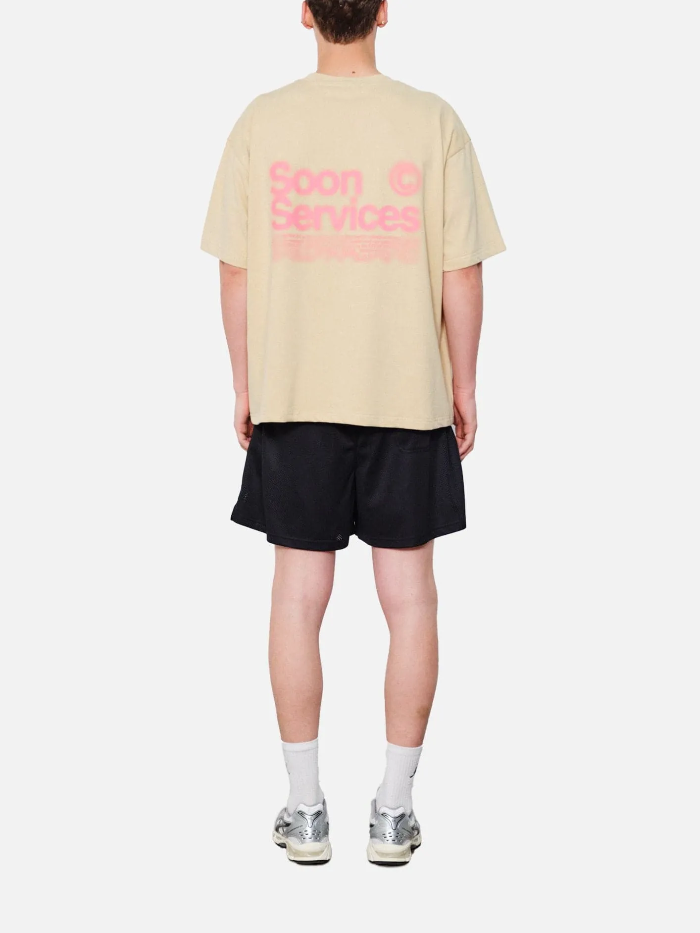 Blurred Vision T-Shirt - Beige