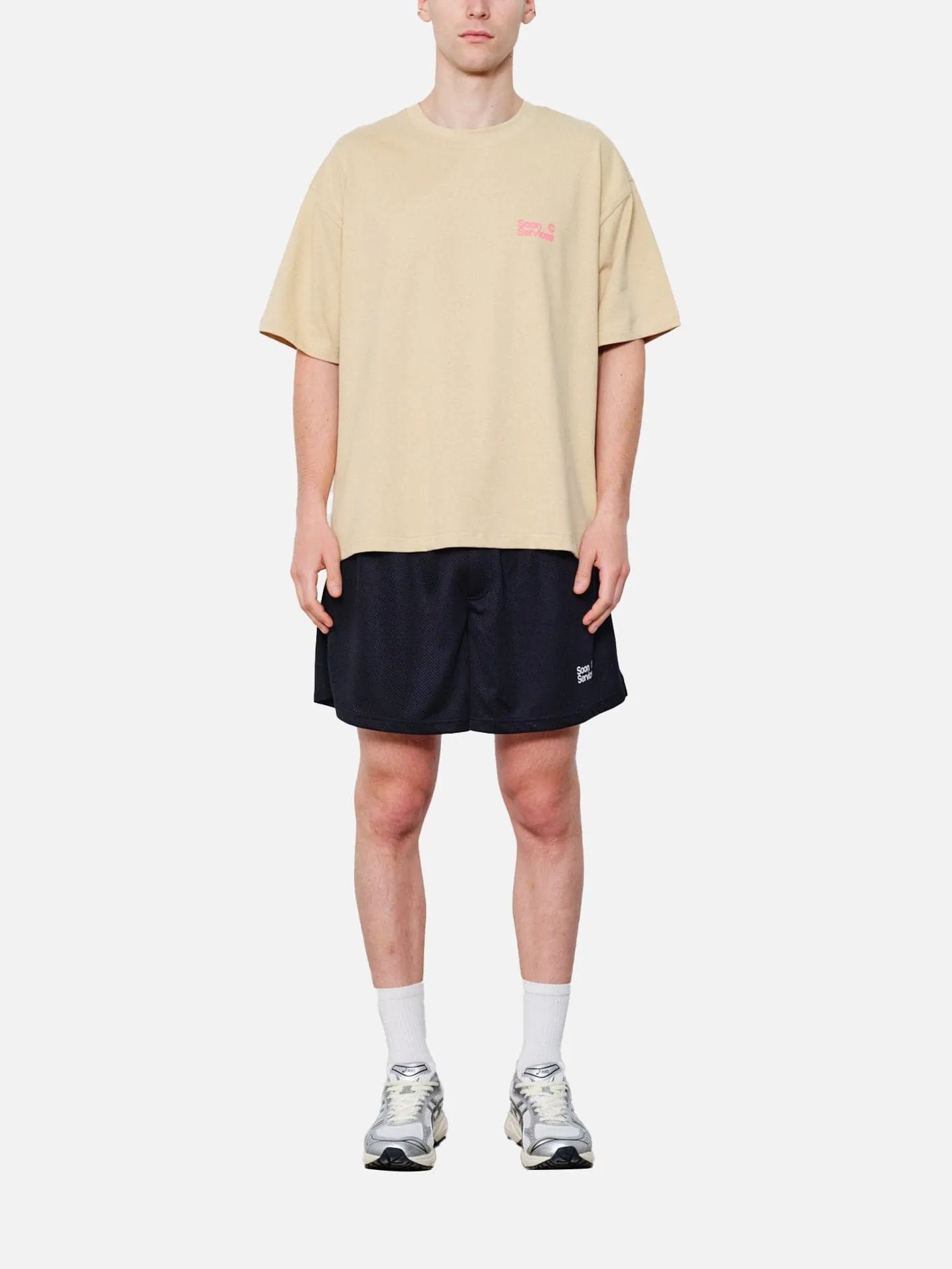 Blurred Vision T-Shirt - Beige