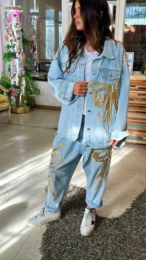 Bow bow Denim Pant