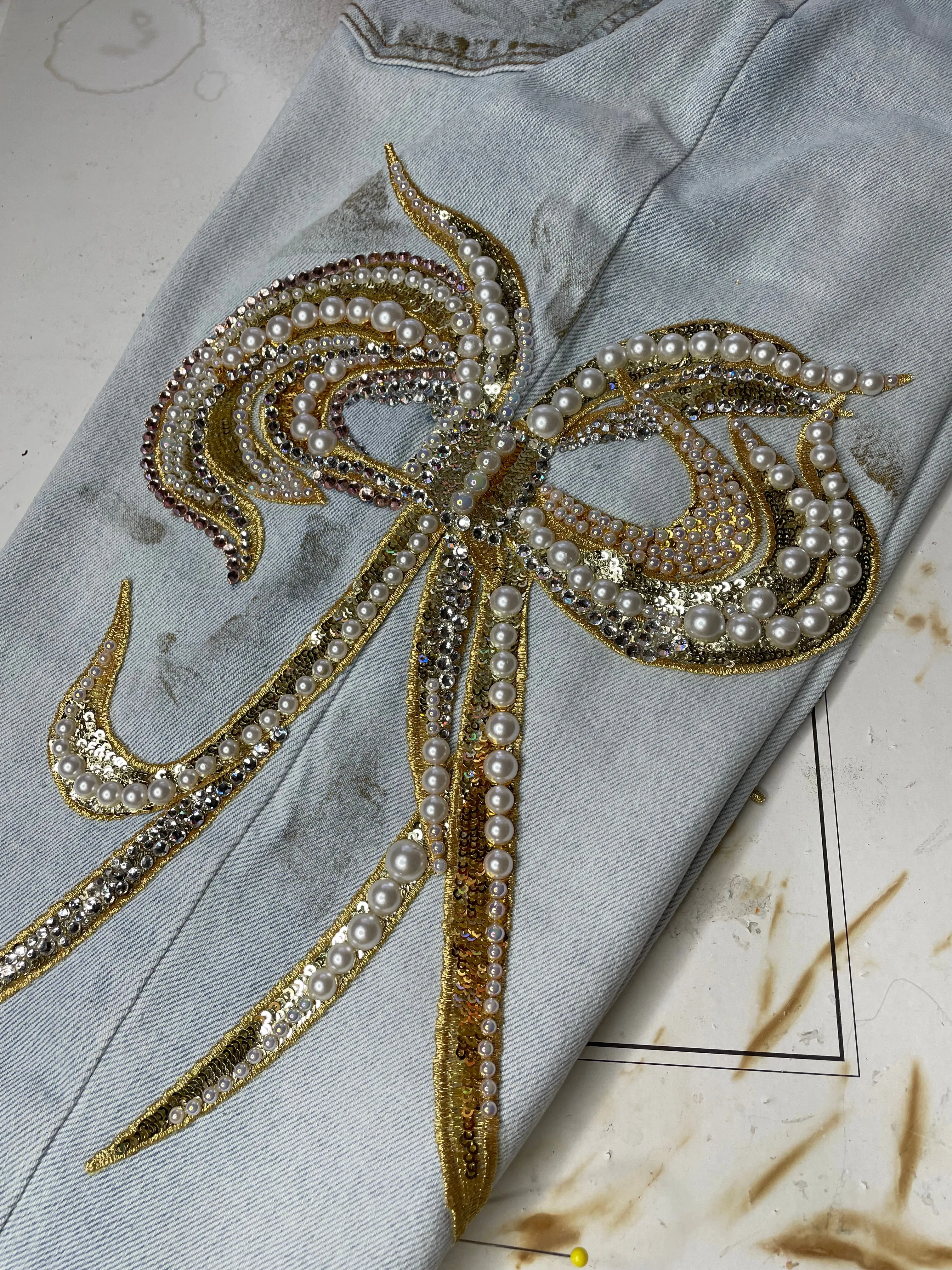 Bow bow Denim Pant