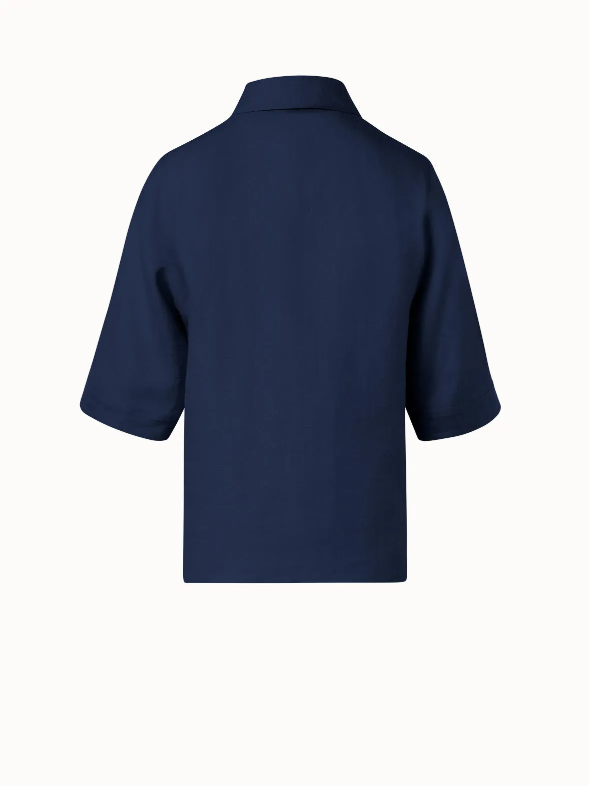 Boxy Shirt Blouse In Linen Voile