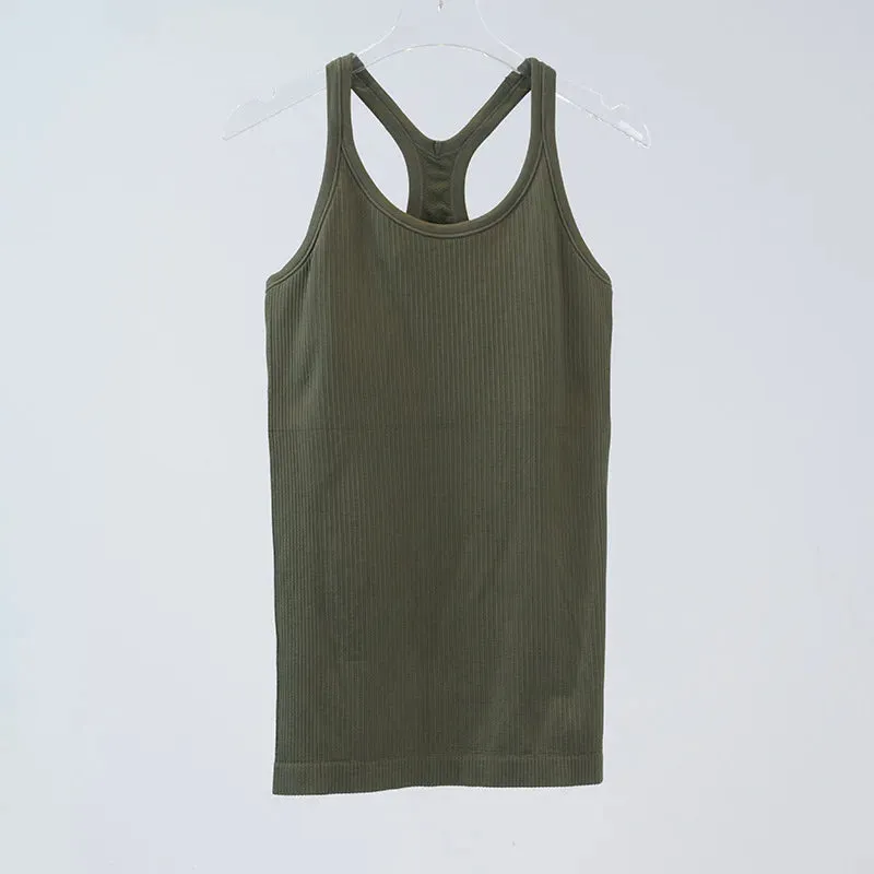 BREATHABLE SEAMLESS KNITTED TANK TOP
