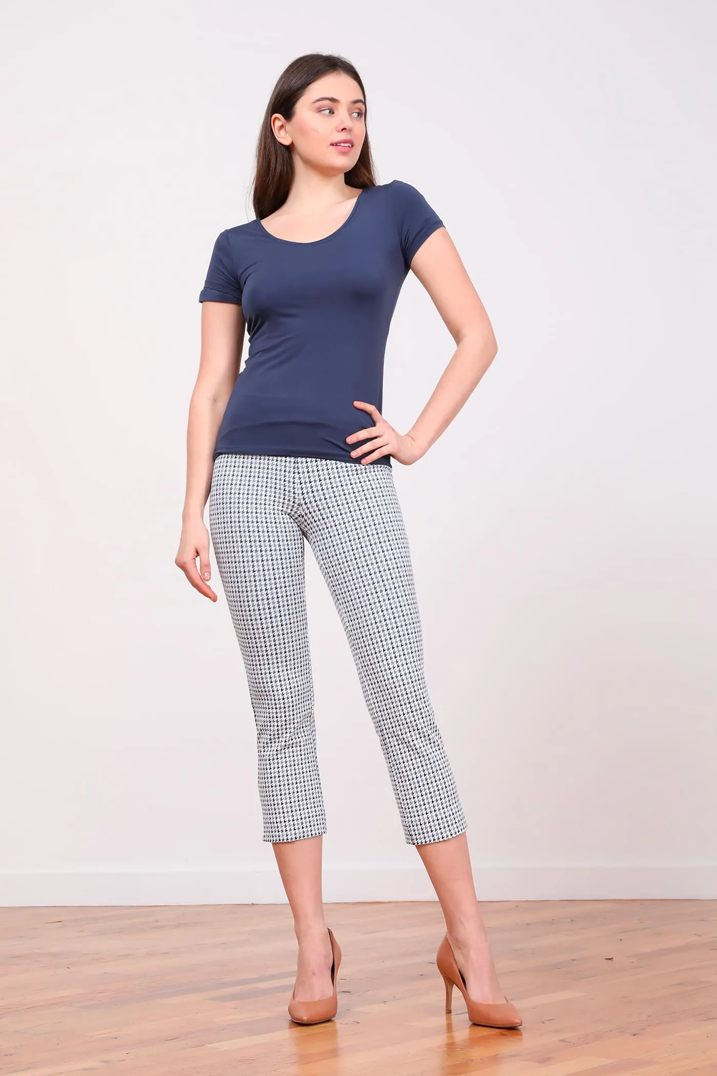 BRIGITTE Houndstooth Slate