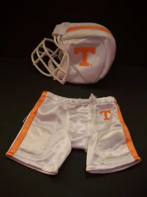 Build A Bear White T Football Outfit