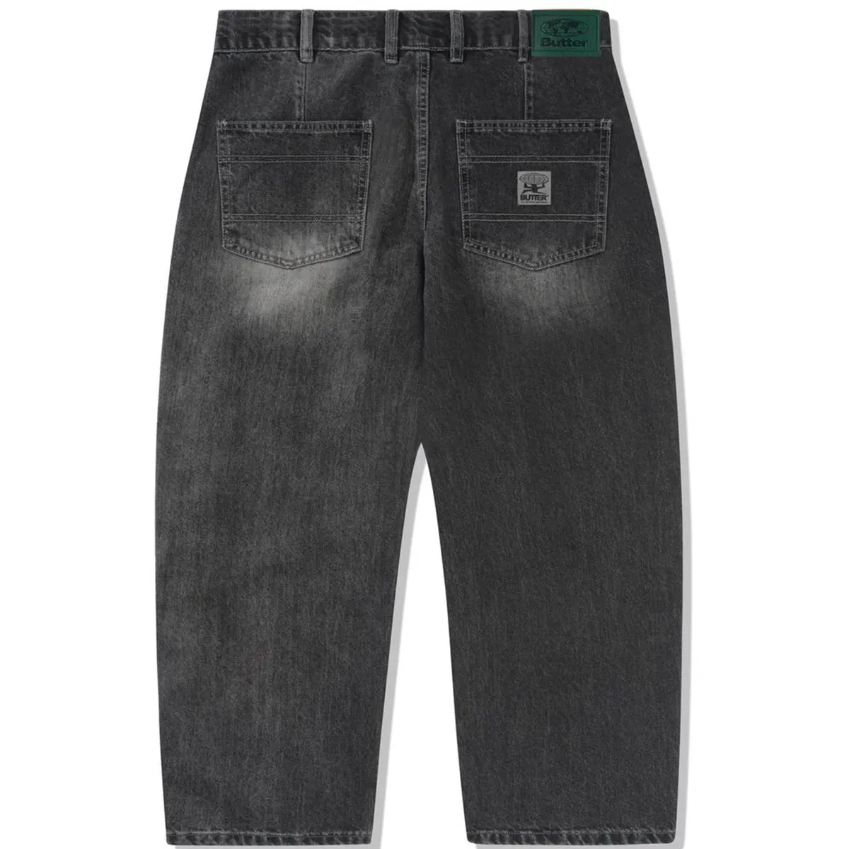 Butter Goods - Wide Cut Denim Jeans Washed Black