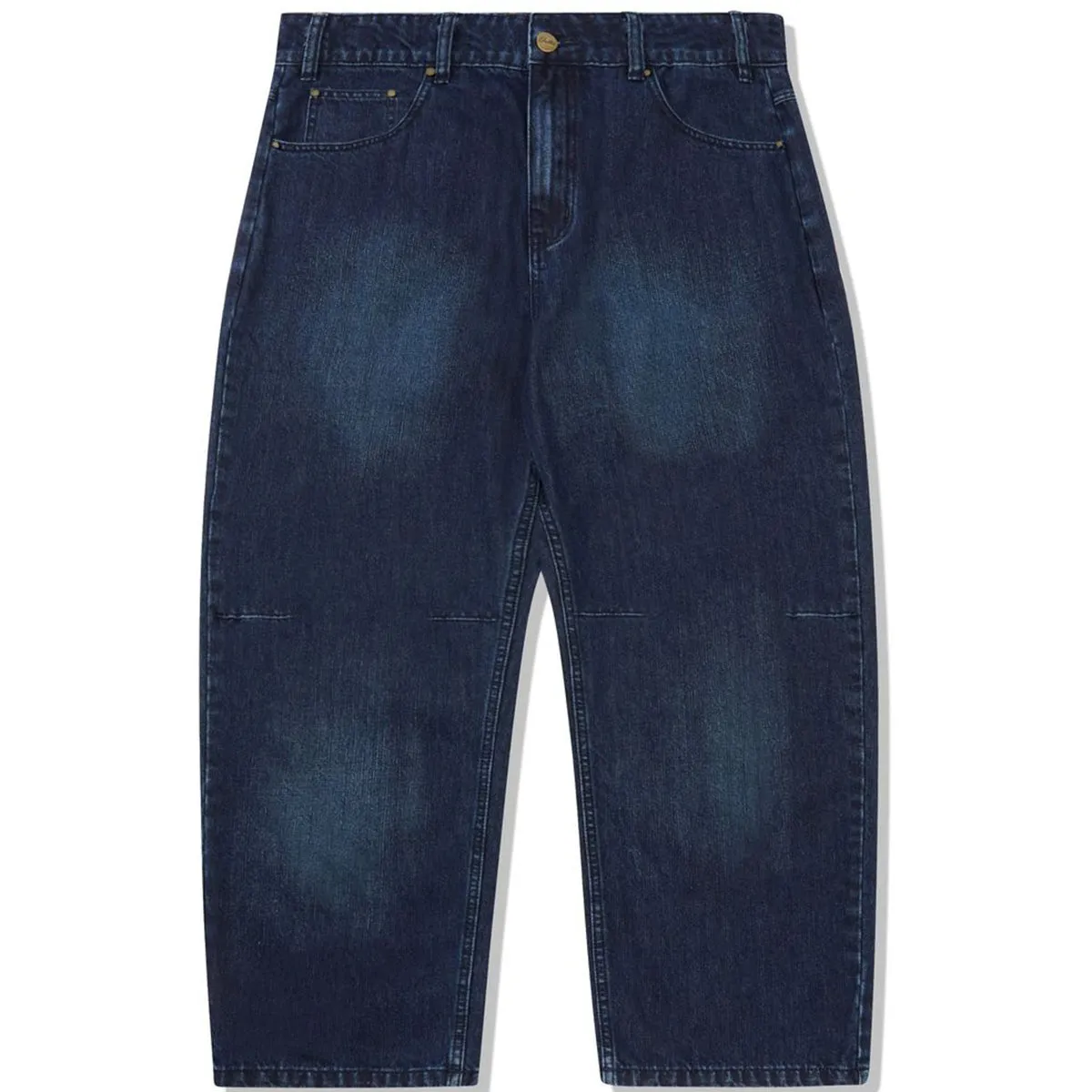 Butter Goods - Wide Cut Denim Jeans Washed Slub Blue