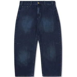 Butter Goods - Wide Cut Denim Jeans Washed Slub Blue