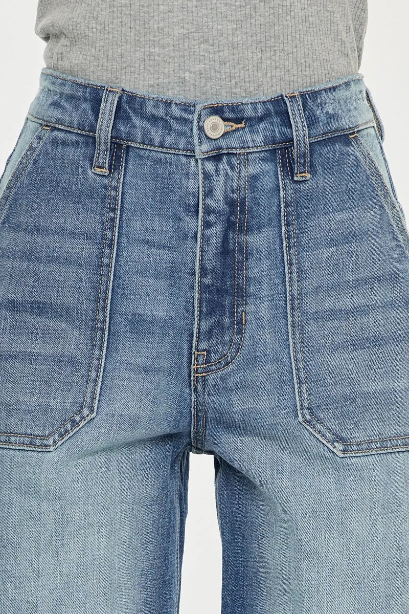 Callie KanCan Denim Bermuda Boxy-Stretch