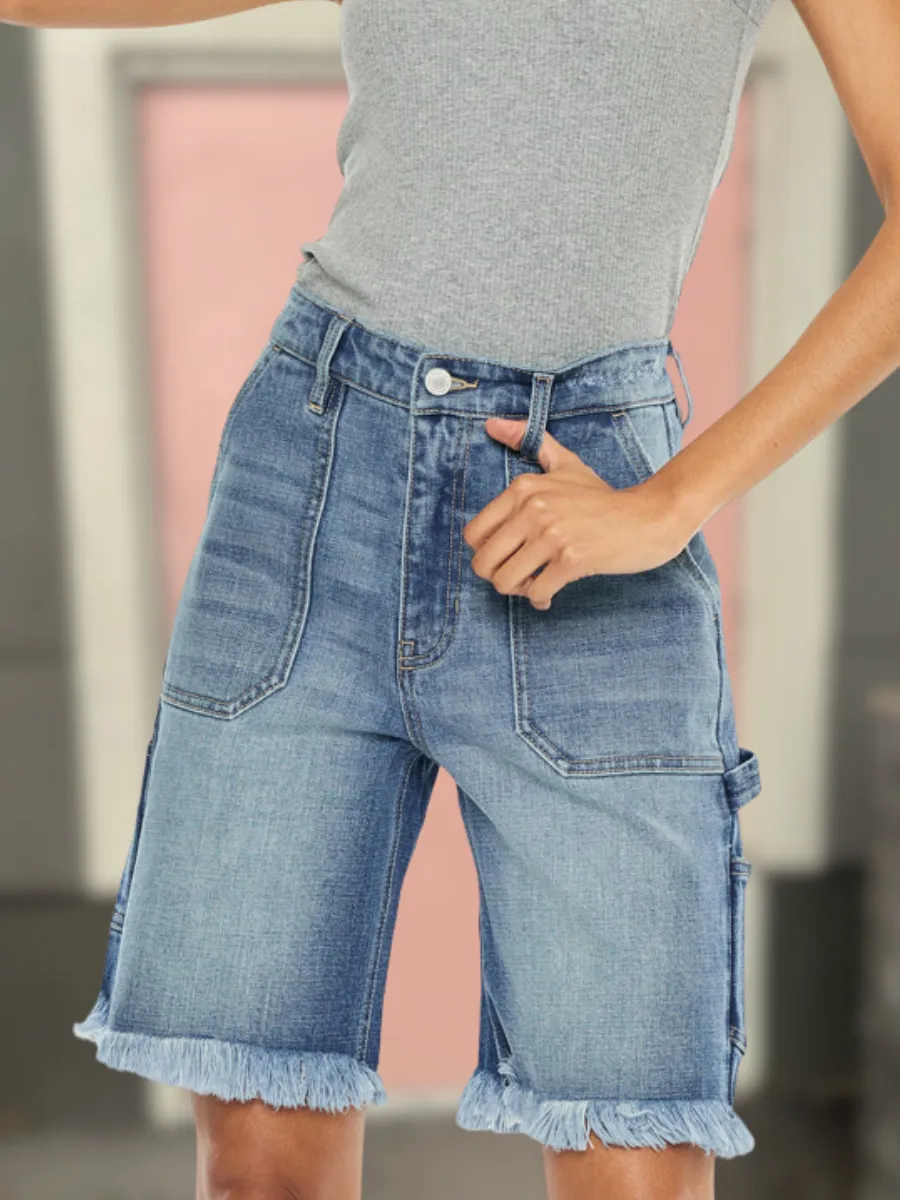 Callie KanCan Denim Bermuda Boxy-Stretch